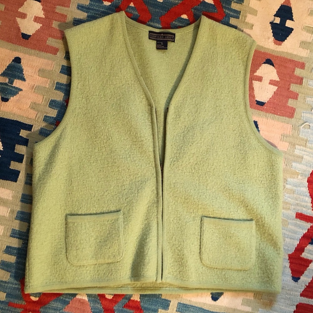 SOLD 100% wool Herman Geist sweater vest